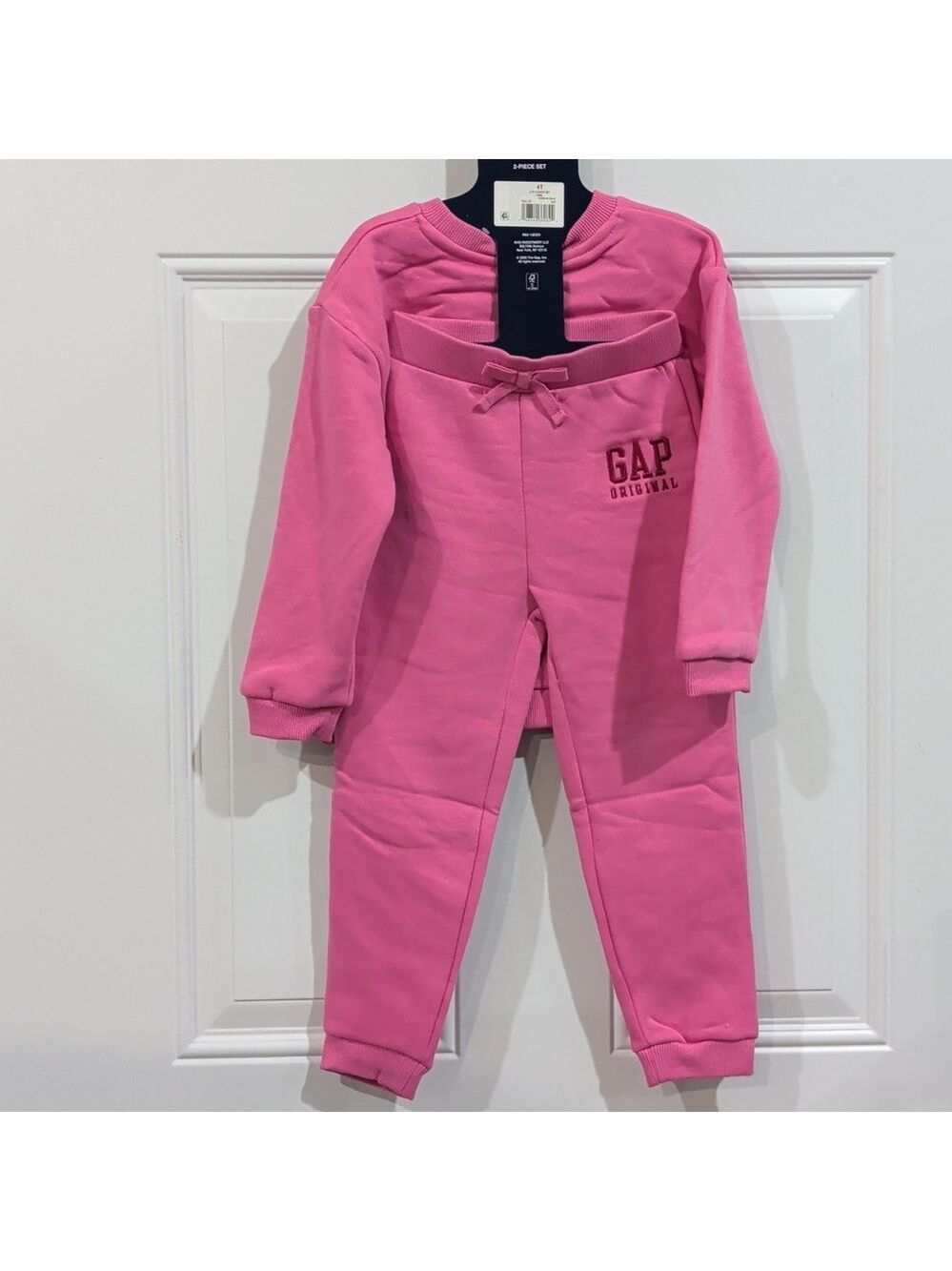 Gap Toddler Girls Logo Fleece Set Pink Multiple Sizes - Picture 3 of 7